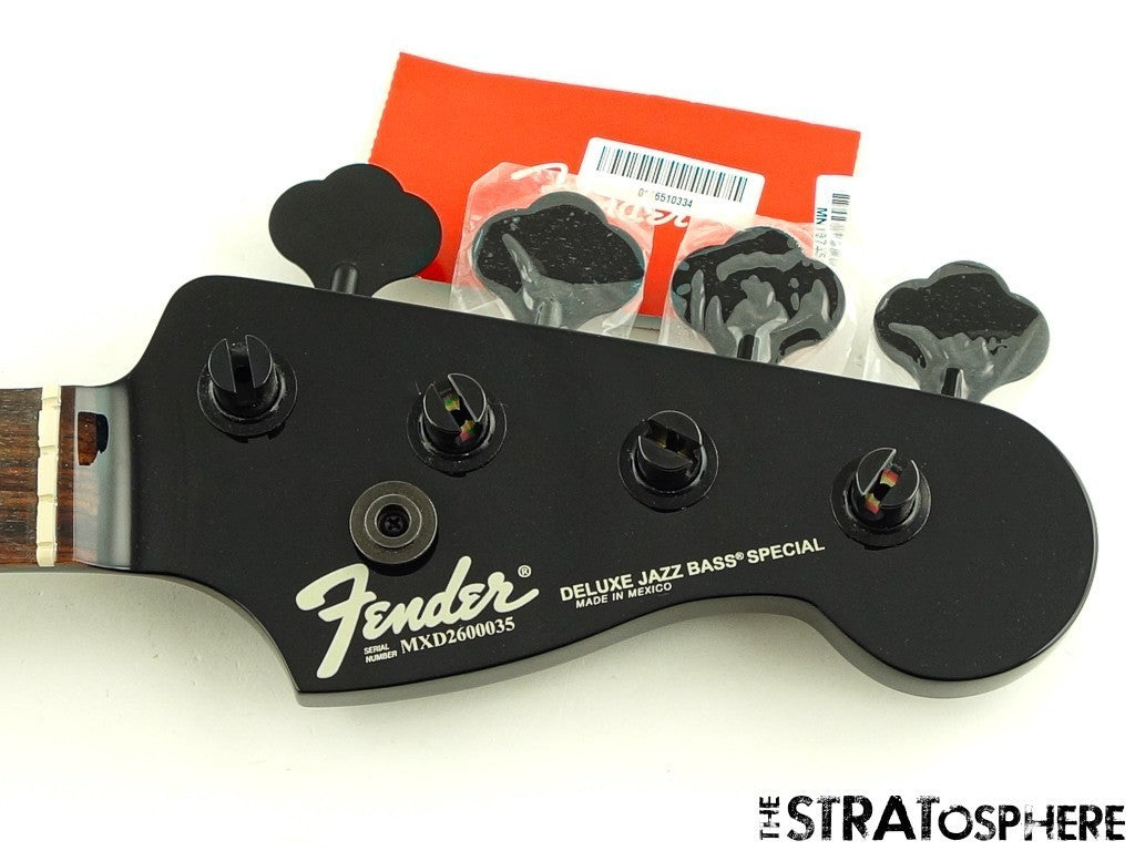 Fender Duff McKagan Deluxe Precision Bass NECK + TUNERS Black, Part Contemporary
