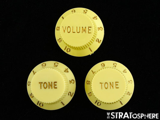 USED Fender Stratocaster Strat, GUITAR KNOBS, Cream