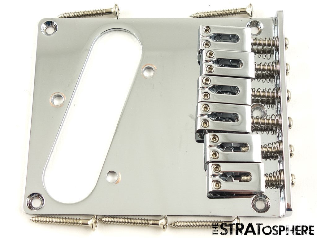 LEFTY Fender Squier Affinity Series Telecaster Chrome 6 Saddle BRIDGE.