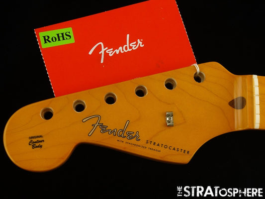 LEFTY Fender AV II American Vintage 1957 Strat NECK Stratocaster USA MN Maple.