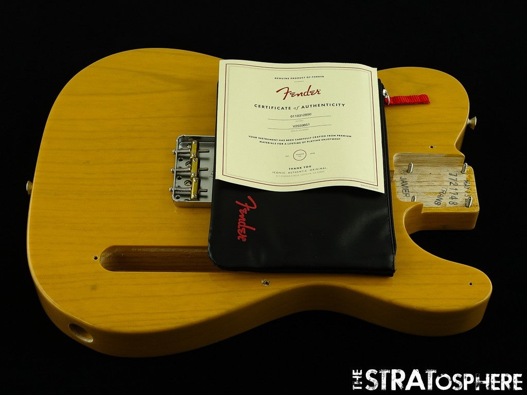Fender AV II American Vintage 1951 Tele BODY + HARDWARE, Ash Butterscotch Blonde