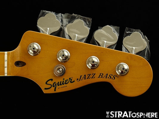 Fender Squier Classic Vibe 70s Jazz J Bass NECK & TUNERS Block Inlays Maple