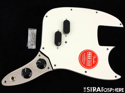 Fender Squier Classic Vibe 60s Mustang Bass LOADED PICKGUARD Alnico Parchment.