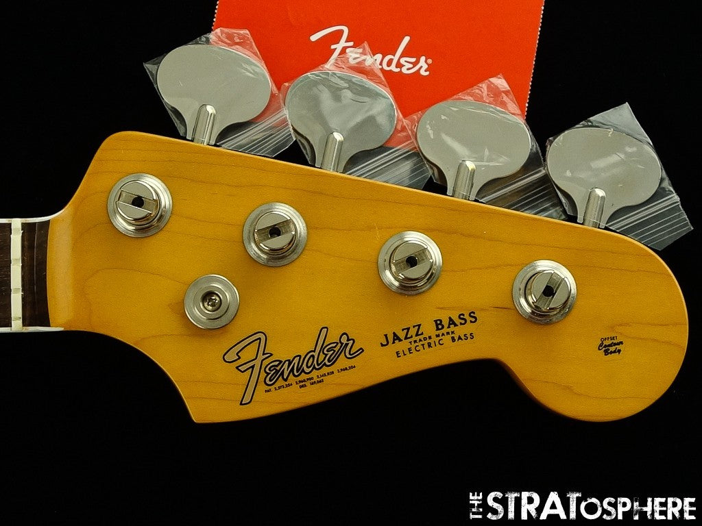 Fender AV II American Vintage 1966 Jazz J Bass NECK & TUNERS, 66 Bound Rosewood