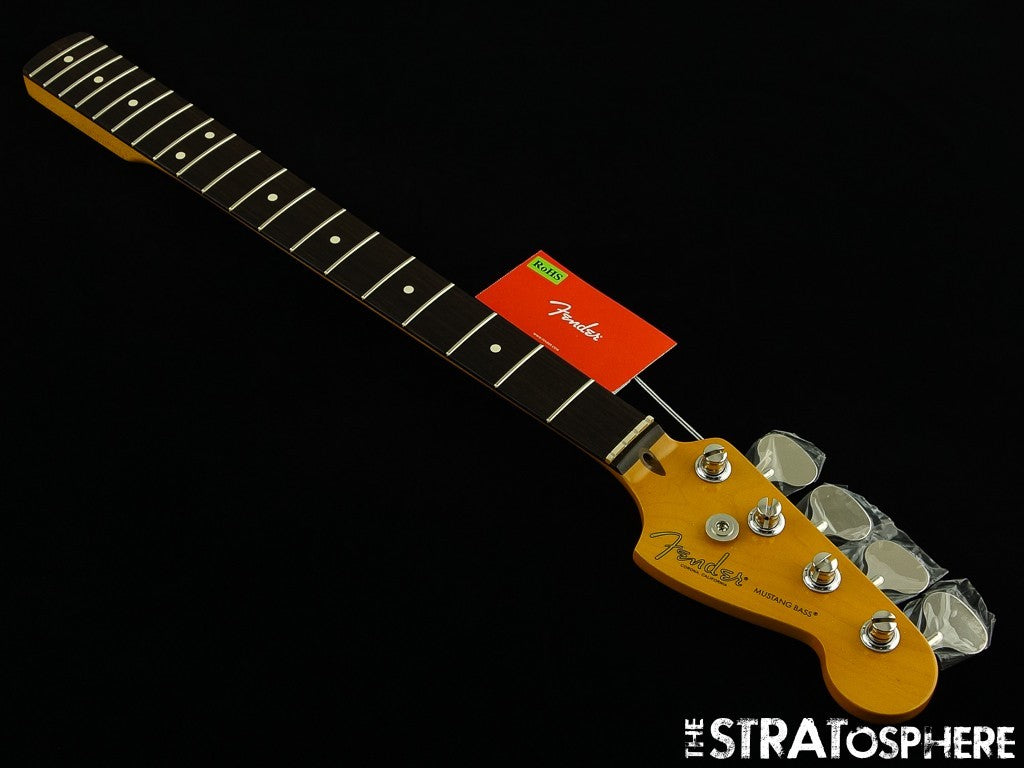 Fender American Professional Classic Mustang Bass NECK &LOLLIPOP TUNERS Rosewood