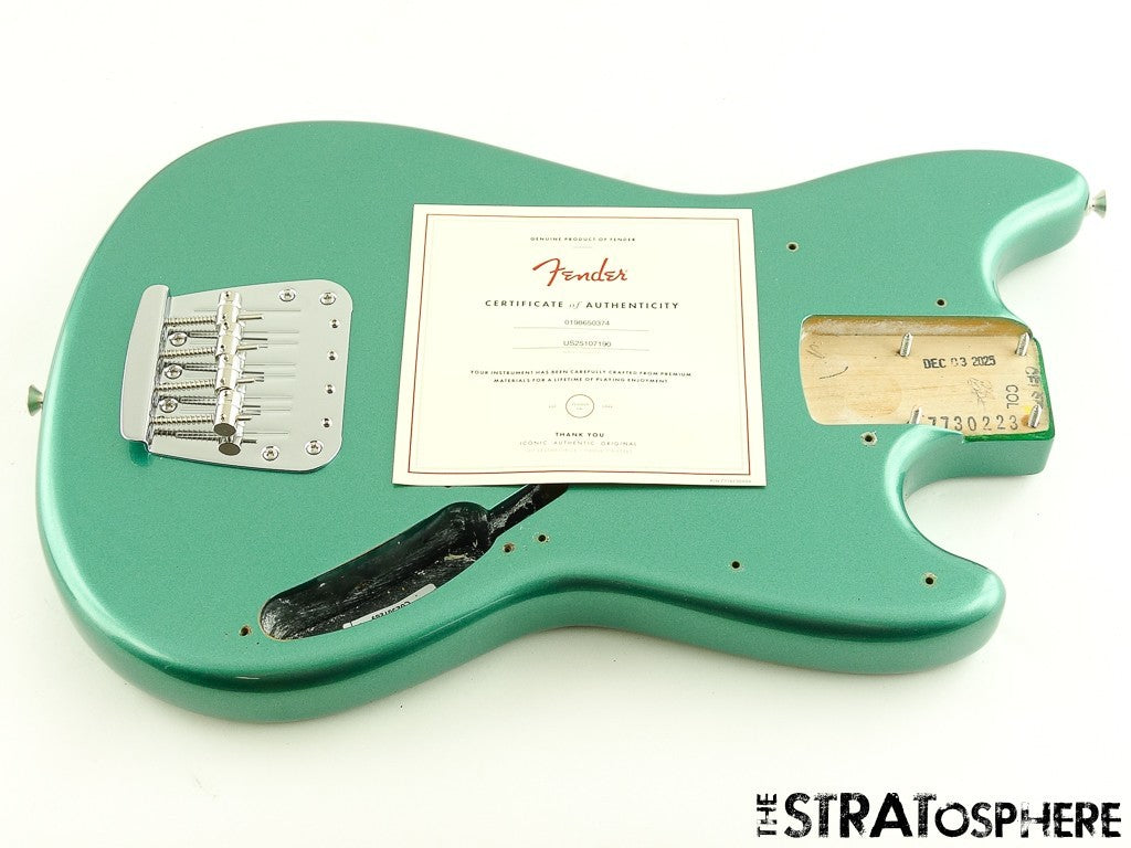 Fender American Professional Classic Mustang Bass BODY & HARDWARE Green $30 OFF