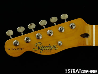 LEFTY Fender Squier Classic Vibe 50s Telecaster NECK & TUNERS, Tele Tinted Maple