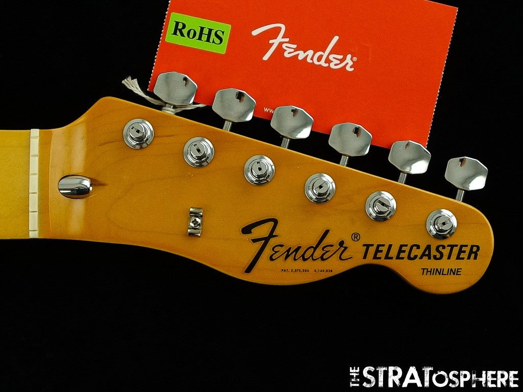 Fender AV II American Vintage 1972 Tele Thinline, NECK w/ TUNERS, 72, MN Maple