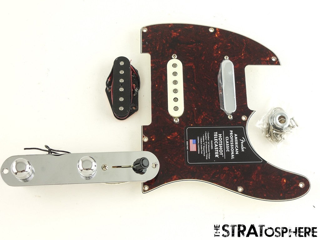 Fender American Professional Classic Hotshot Tele LOADED PICKGUARD Tort 3 PU