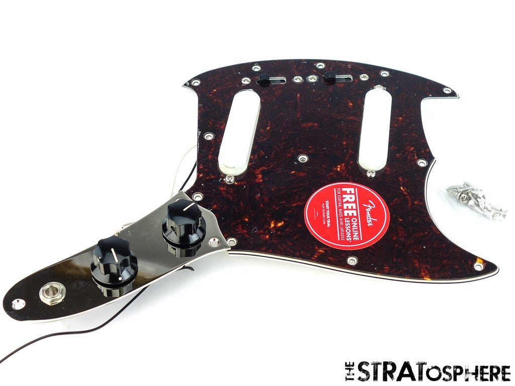 Fender Squier Classic Vibe 60s Mustang Series LOADED PICKGUARD, Alnico Tortoise.