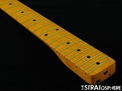 Fender AV II American Vintage 1957 Strat NECK w/ TUNERS, Stratocaster USA Maple.
