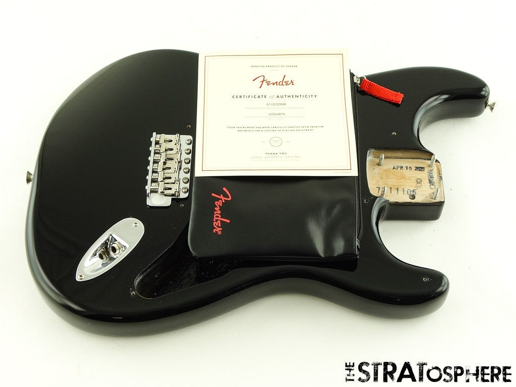 Fender AV II American Vintage 1957 Stratocaster BODY + HARDWARE Strat Black