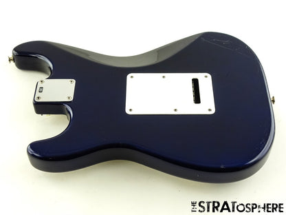 USED 1996 Fender MIM Standard Stratocaster Strat LOADED BODY Alder Cobalt Blue.