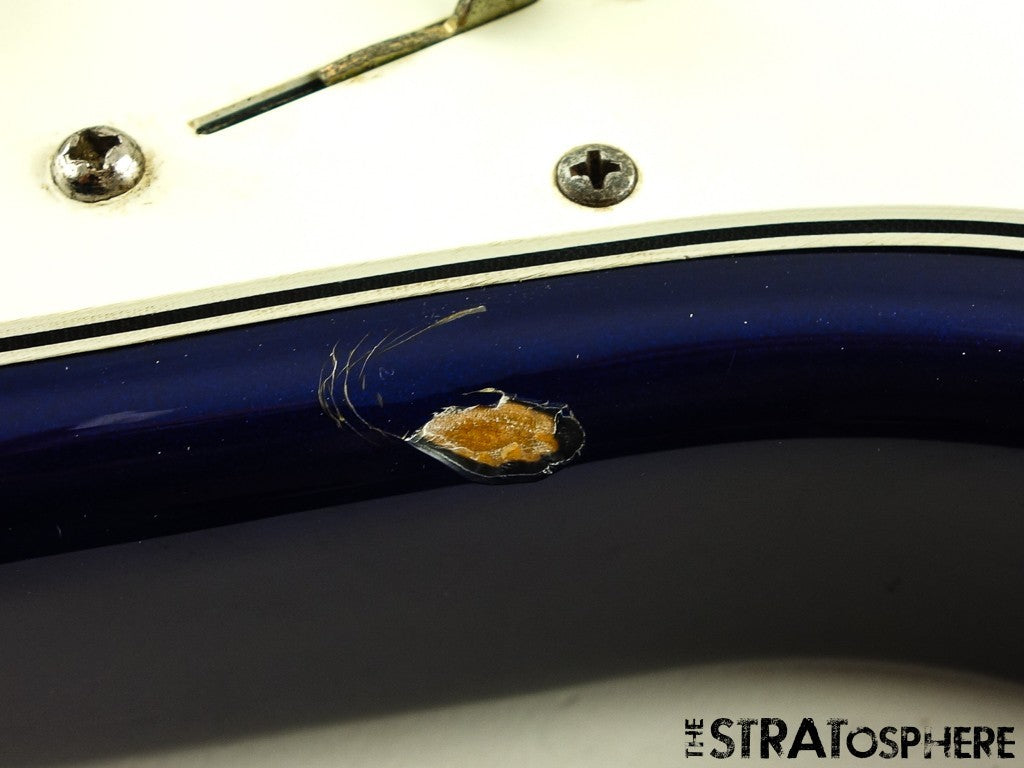 USED 1996 Fender MIM Standard Stratocaster Strat LOADED BODY Alder Cobalt Blue.