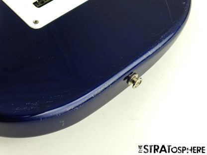 USED 1996 Fender MIM Standard Stratocaster Strat LOADED BODY Alder Cobalt Blue.