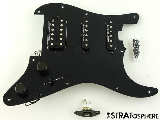 Charvel So-Cal SC4 HSS Black LOADED PICKGUARD, Seymour Duncan Pickups