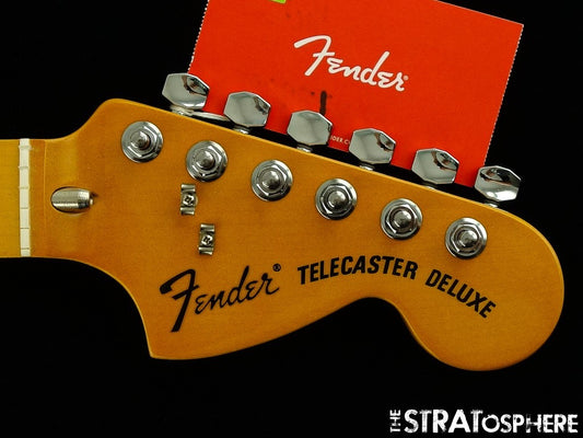Fender AV II American Vintage 1975 Tele Deluxe NECK & TUNERS Telecaster Maple