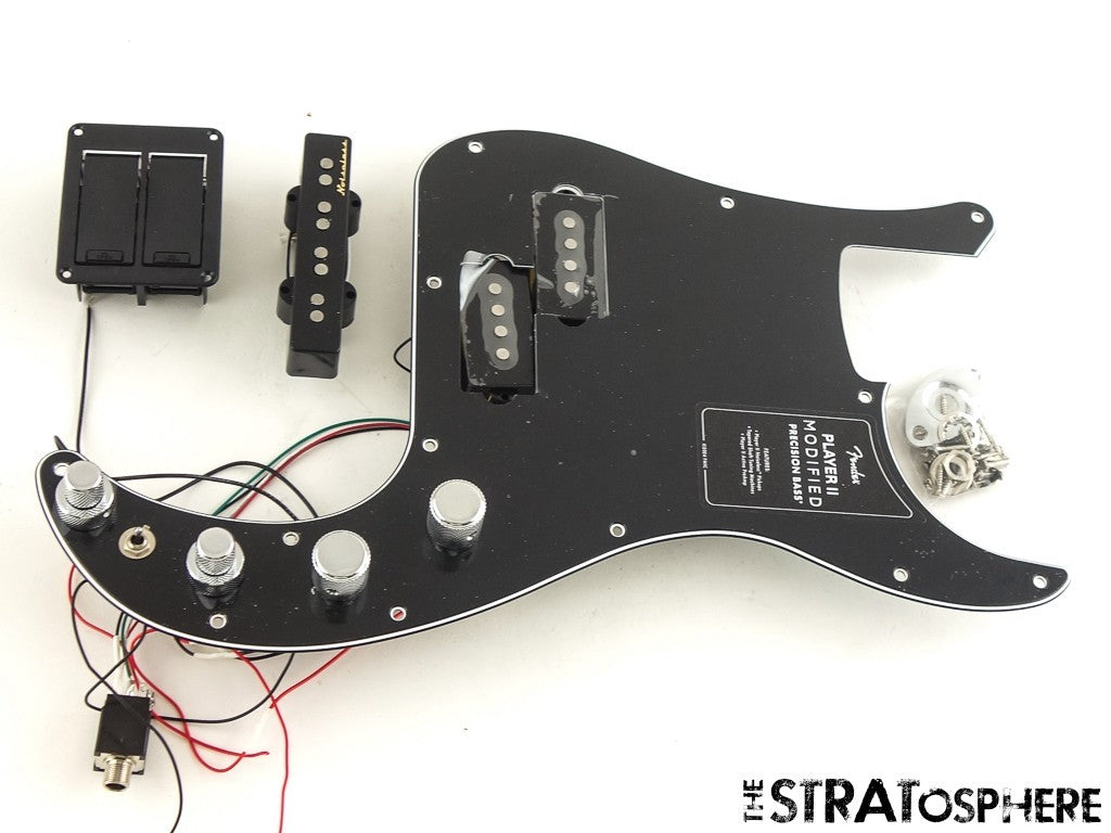 Fender Player II Modified Active Precision P Bass, LOADED PICKGUARD, Noiseless.