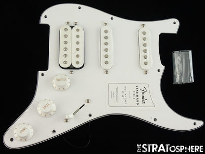 Fender Standard Strat *HSS LOADED PICKGUARD PICKUPS, Stratocaster, White
