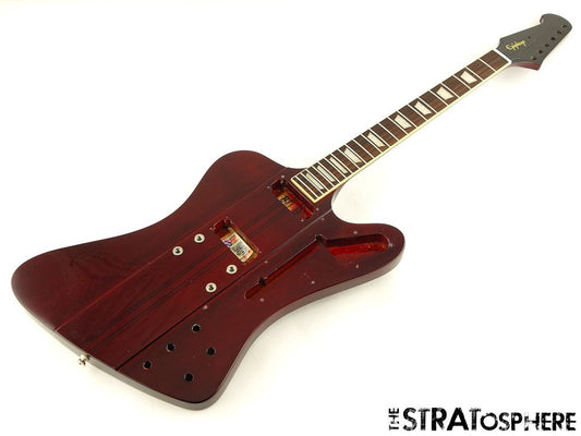 USED Epiphone Firebird BODY & NECK Guitar Parts Mahogany Wine Red