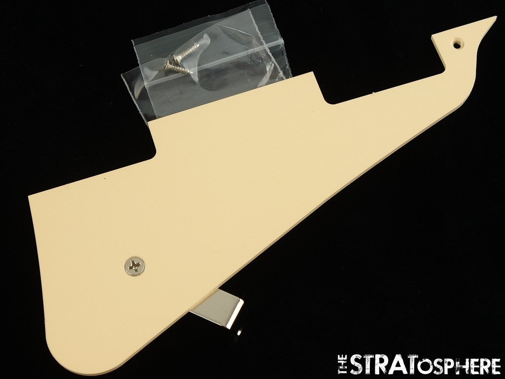 USED Gibson Les Paul Standard 60s Double Trouble Cream PICKGUARD & Bracket.