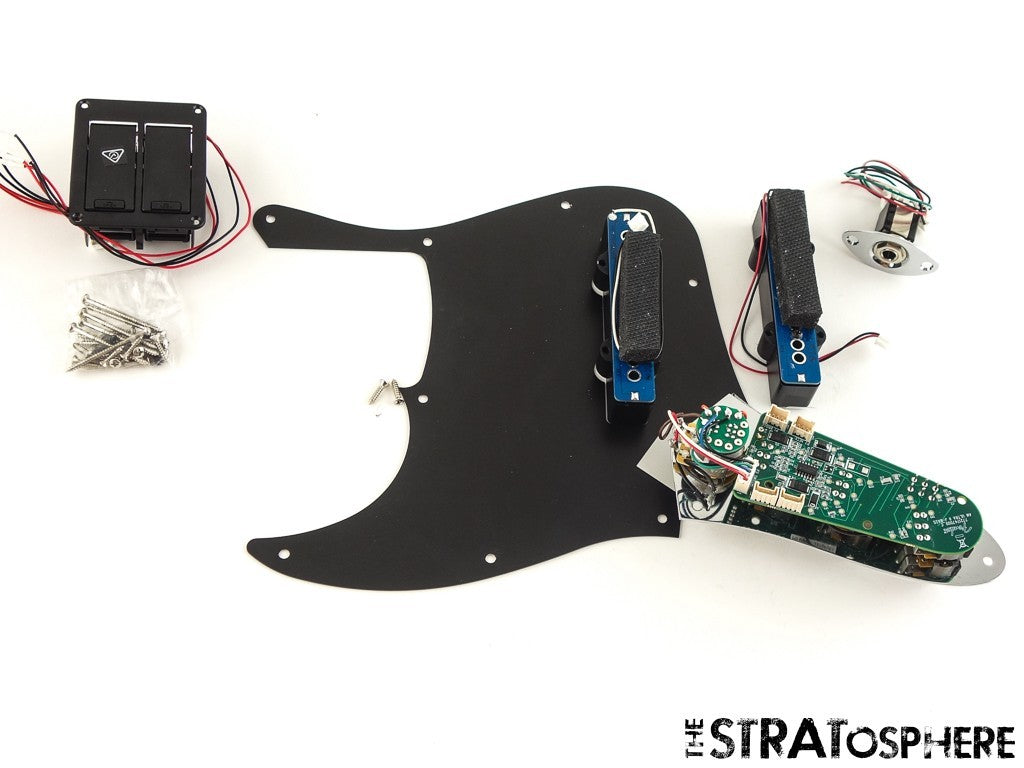USA Fender Ultra II Jazz Bass V 5 String LOADED PICKGUARD Active Noiseless Black