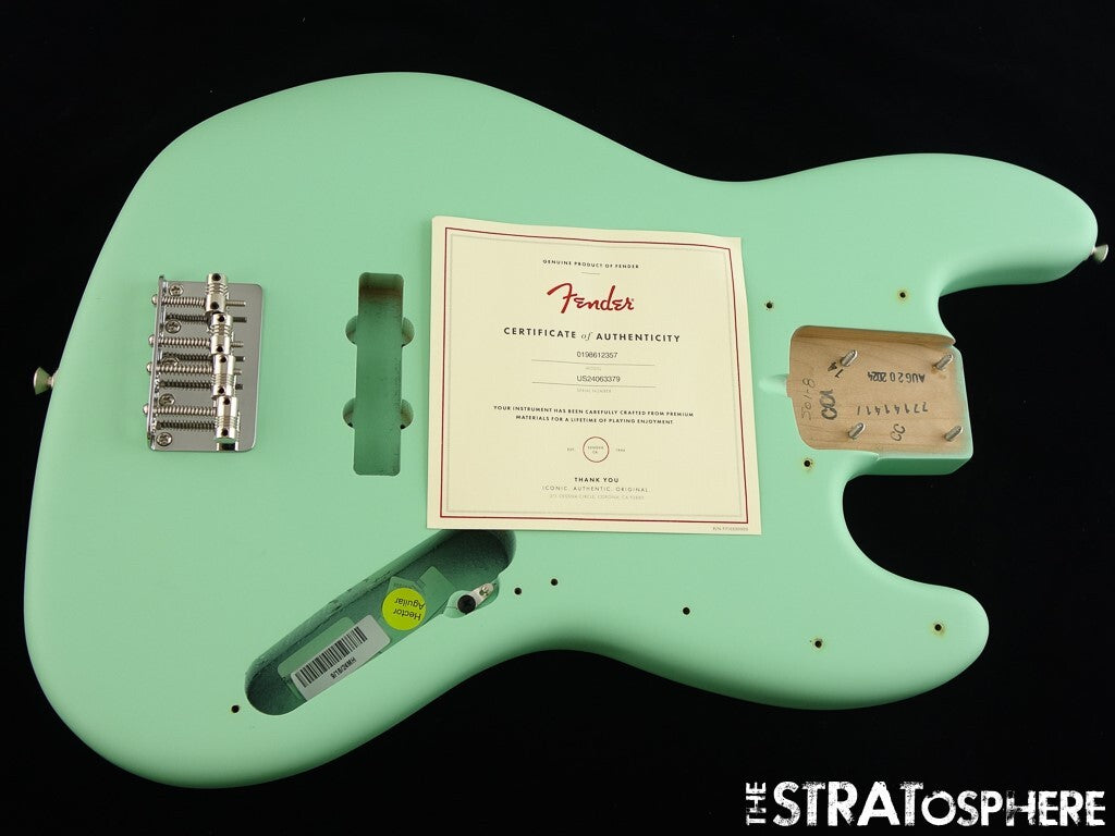 Fender American Performer Jazz J Bass BODY & HARDWARE USA Satin Surf Green