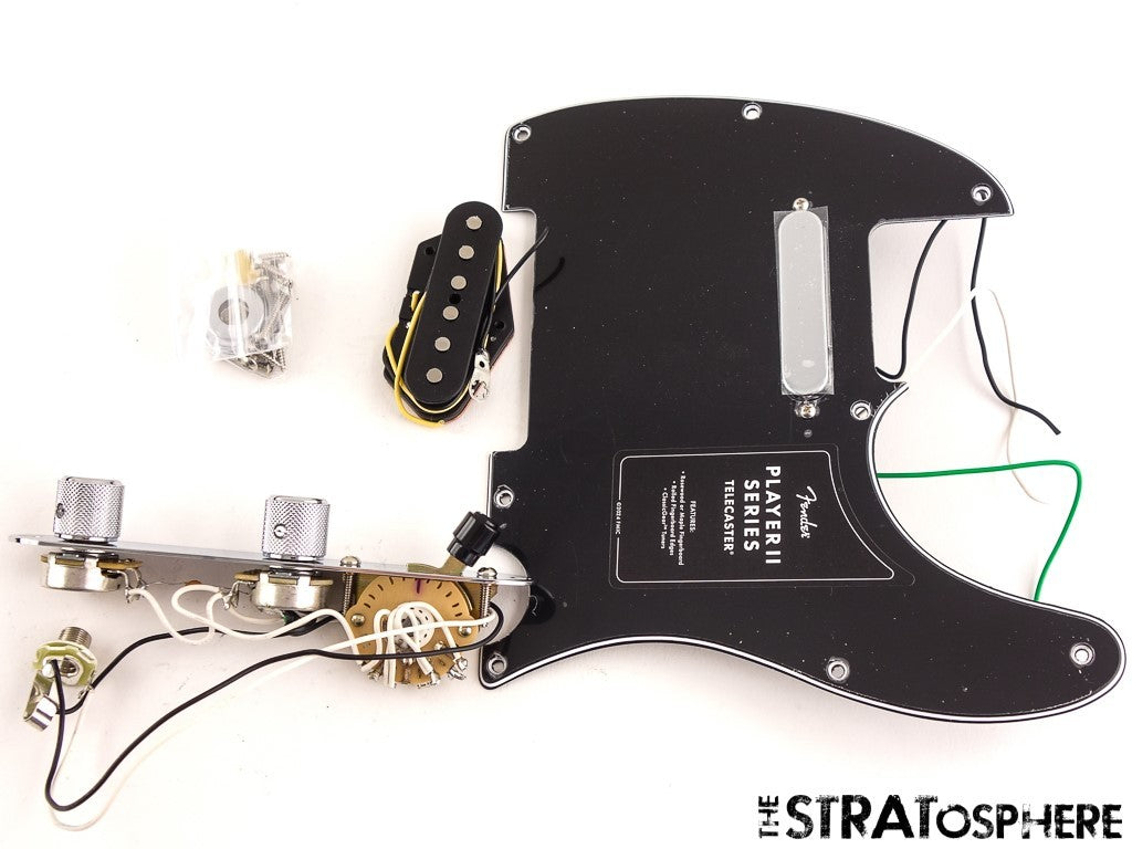 Fender Player II Tele LOADED PICKGUARD, Pickups Plate Knobs Alnico, Black!