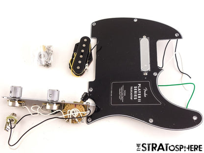 Fender Player II Tele LOADED PICKGUARD, Pickups Plate Knobs Alnico, Black!