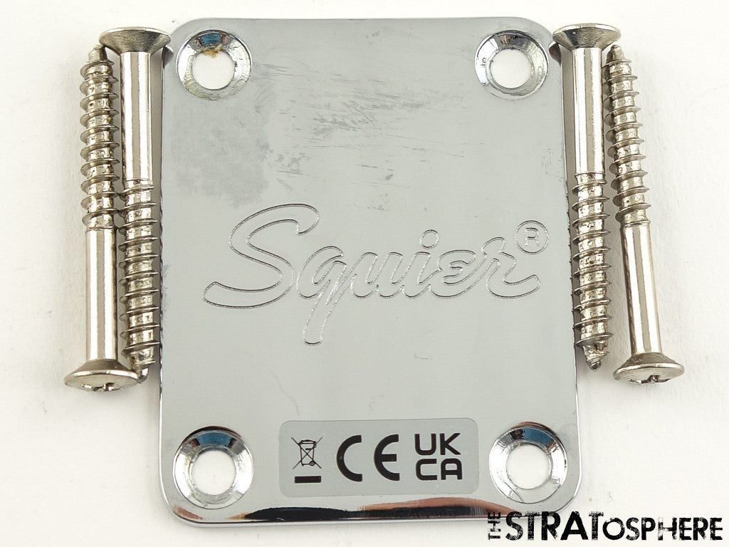 Fender Squier Affinity Series Precision Bass PJ NECK PLATE Bass Guitar Chrome