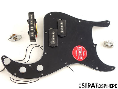 Fender Squier Affinity Precision Bass PJ LOADED PICKGUARD, Bass Guitar, Black.