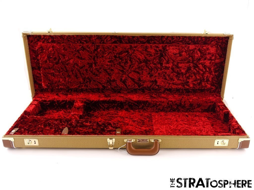 Fender Vintage Strat TWEED HARDSHELL CASE, Jimmy Page Mirror Tele Telecaster