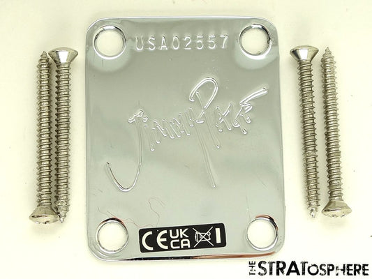 Fender American Jimmy Page Mirror Telecaster Tele 4-Bolt NECK PLATE USA Serial #