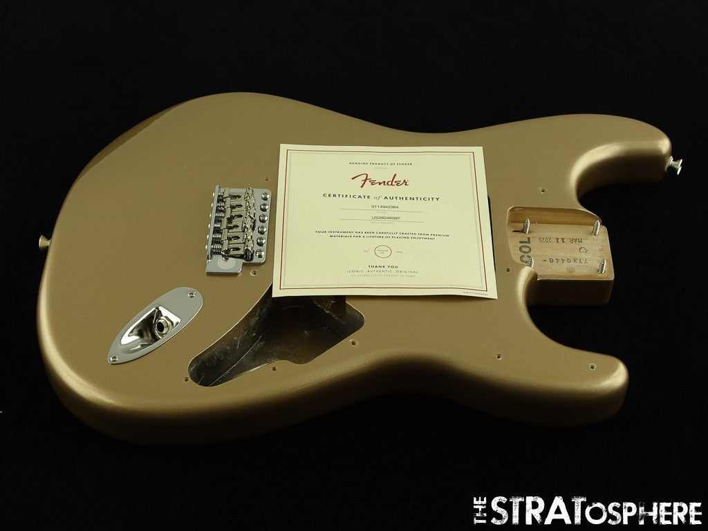 Fender American Professional Classic Strat BODY +HARDWARE Faded Firemist Gold