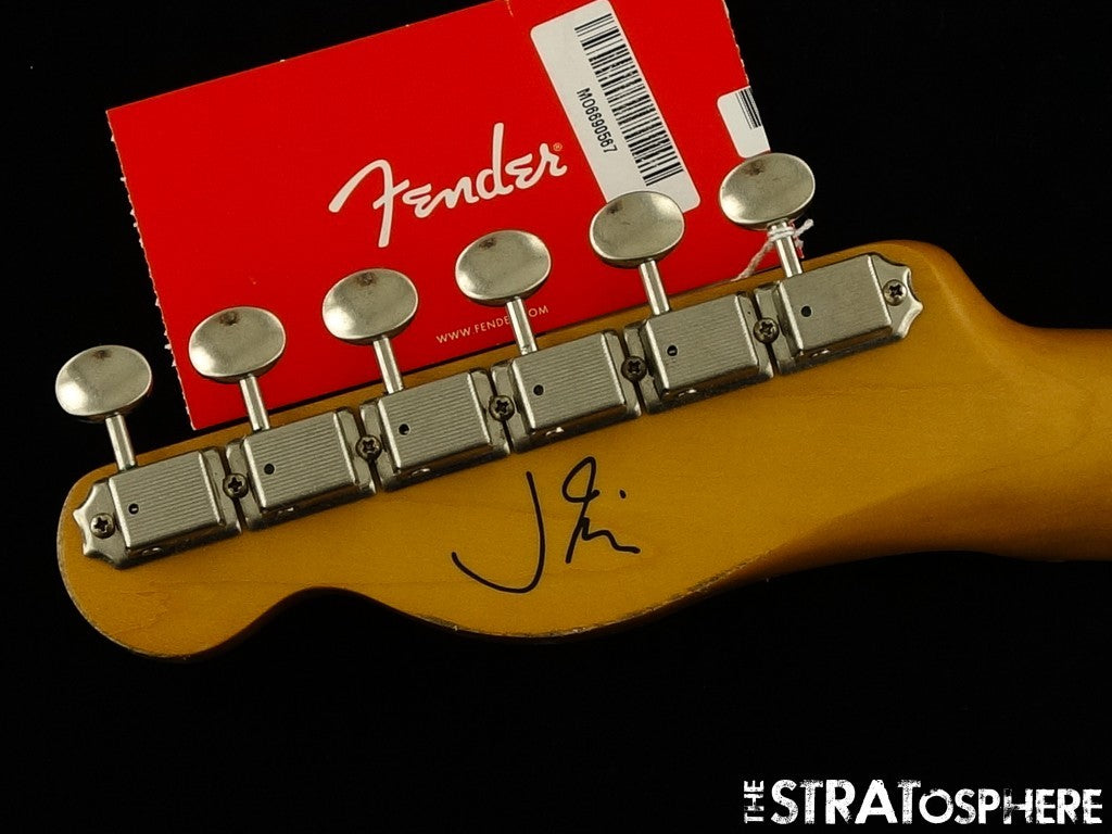 Fender J Mascis Road Worn Tele NECK & TUNERS Telecaster Maple ''C'' Shape Nitro.