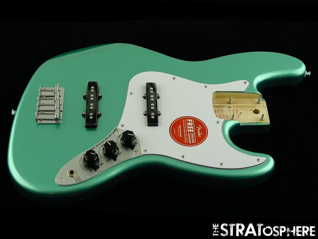 Fender Squier Affinity Active J Jazz BASS LOADED BODY, Preamp, Mystic Surf Green