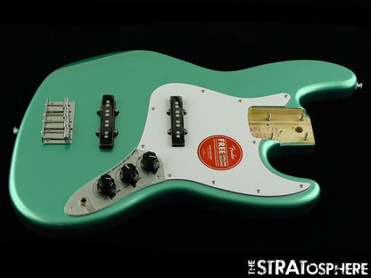 Fender Squier Affinity Active J Jazz BASS LOADED BODY, Preamp, Mystic Surf Green