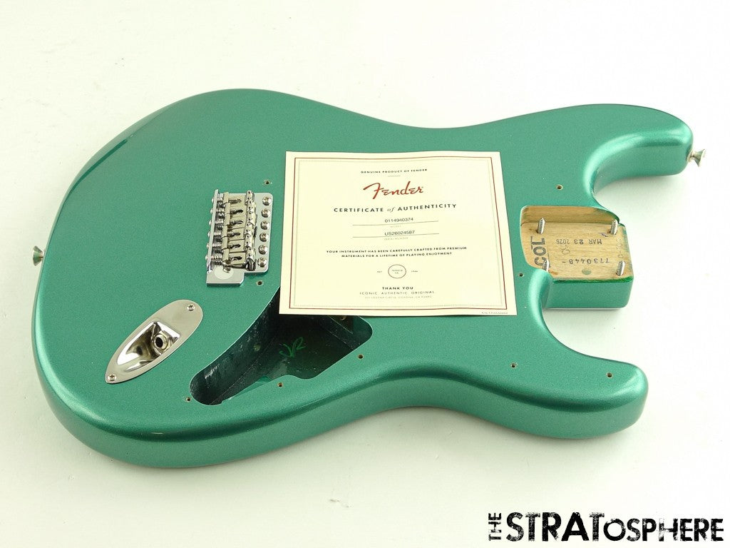 Fender American Professional Classic Strat BODY +HARDWARE Faded Sherwood Green