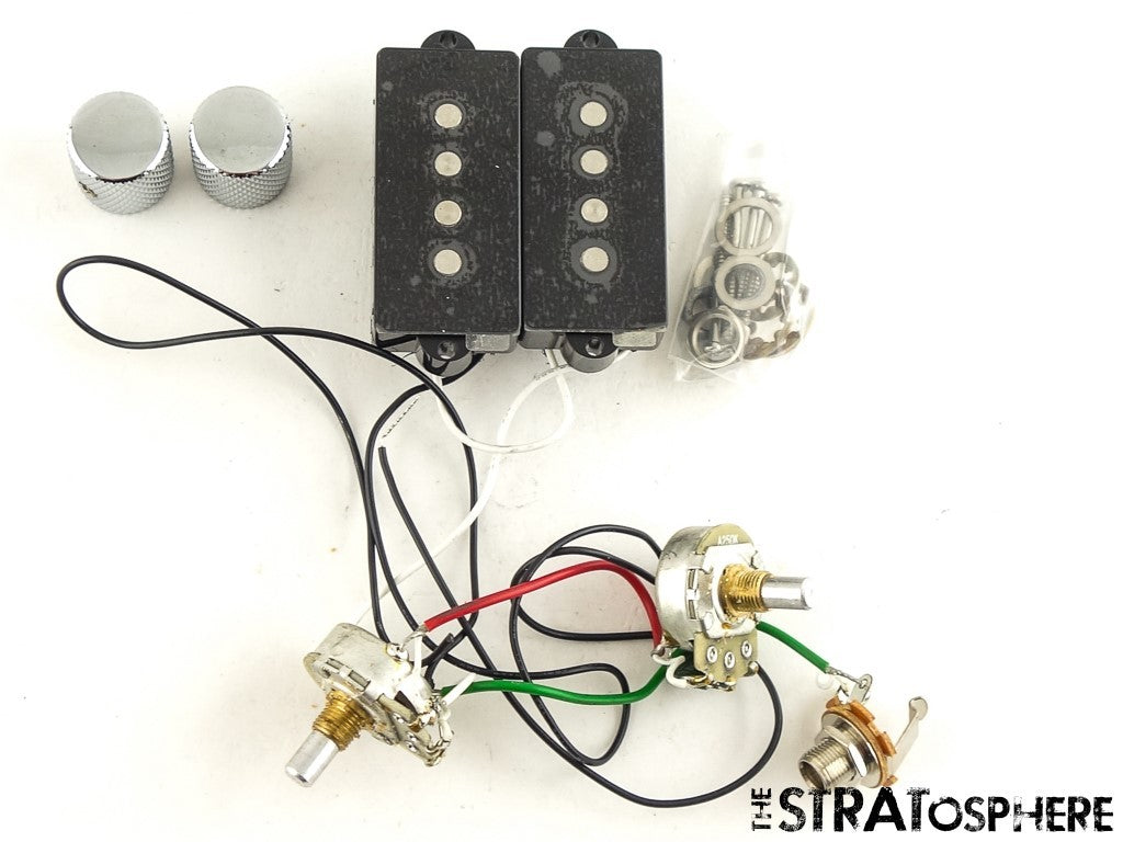 Fender Standard Precision P Bass PICKUPS POTS KNOBS SET, Bass Guitar
