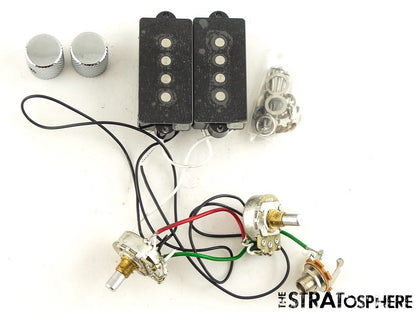 Fender Standard Precision P Bass PICKUPS POTS KNOBS SET, Bass Guitar