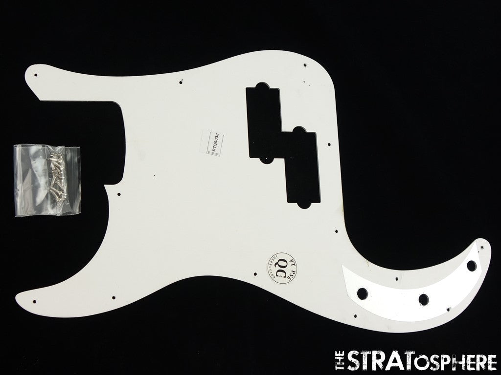 Fender Standard Precision Bass PICKGUARD White 3 Ply!