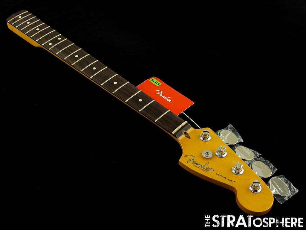 Fender American Professional Classic Mustang Bass NECK &LOLLIPOP TUNERS Rosewood