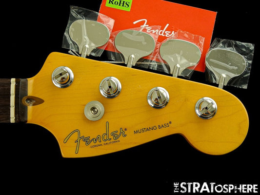 Fender American Professional Classic Mustang Bass NECK &LOLLIPOP TUNERS Rosewood