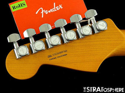 Fender American Ultra II Stratocast Strat, NECK + LOCKING TUNERS, Ebony