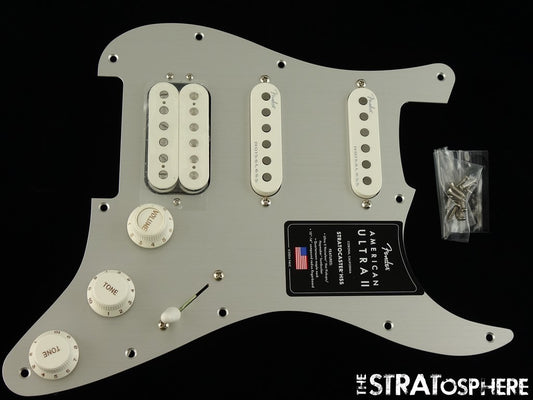 Fender American Ultra II Stratocaster HSS LOADED PICKGUARD Strat S1 Aluminum