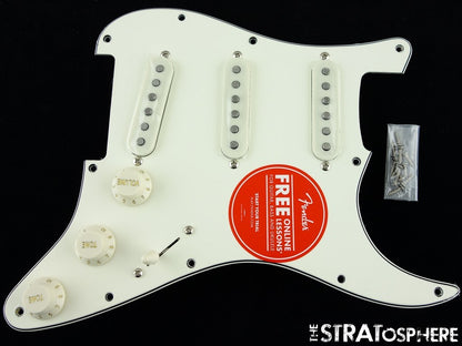 Fender Squier 60s Strat LOADED PICKGUARD, 1960s Stratocaster, Alnico, Parchment.