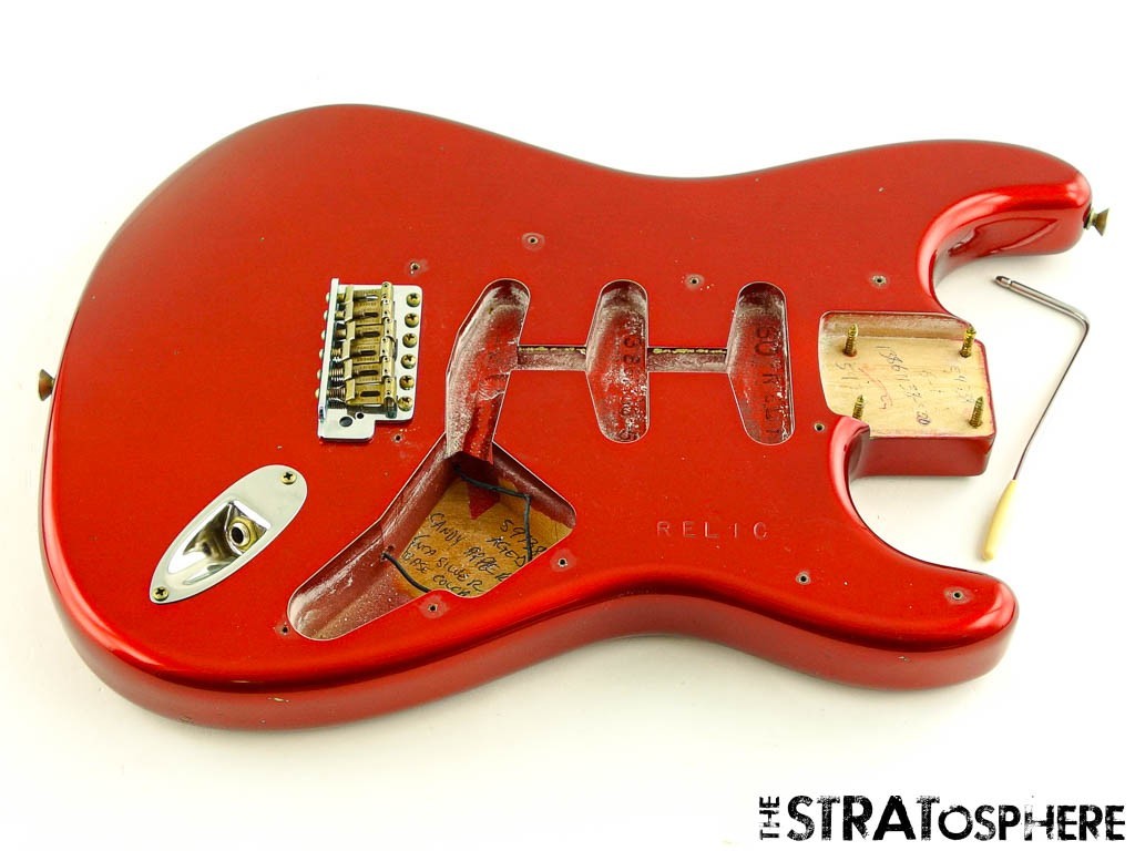 Fender Custom Shop B6 1960 Strat Journeyman BODY & HARDWARE Aged Candy Apple Red