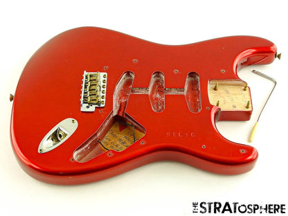 Fender Custom Shop B6 1960 Strat Journeyman BODY & HARDWARE Aged Candy Apple Red