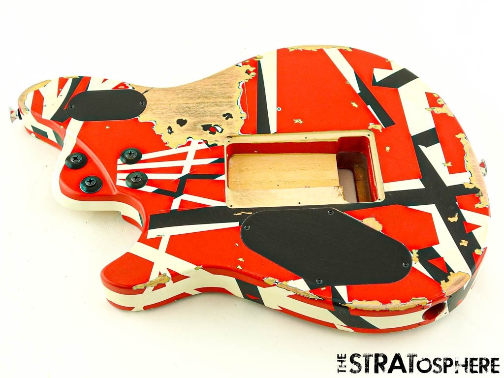 EVH Van Halen Wolfgang Special Aged Striped BODY HH Floyd Red Black White Relic