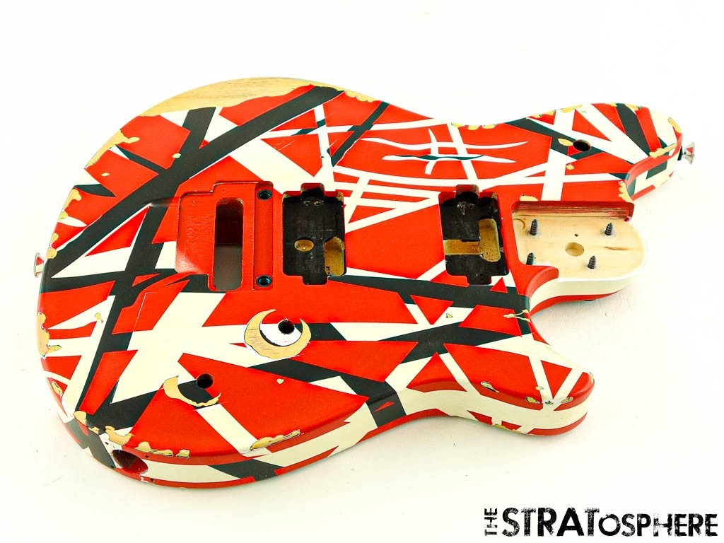 EVH Van Halen Wolfgang Special Aged Striped BODY HH Floyd Red Black White Relic